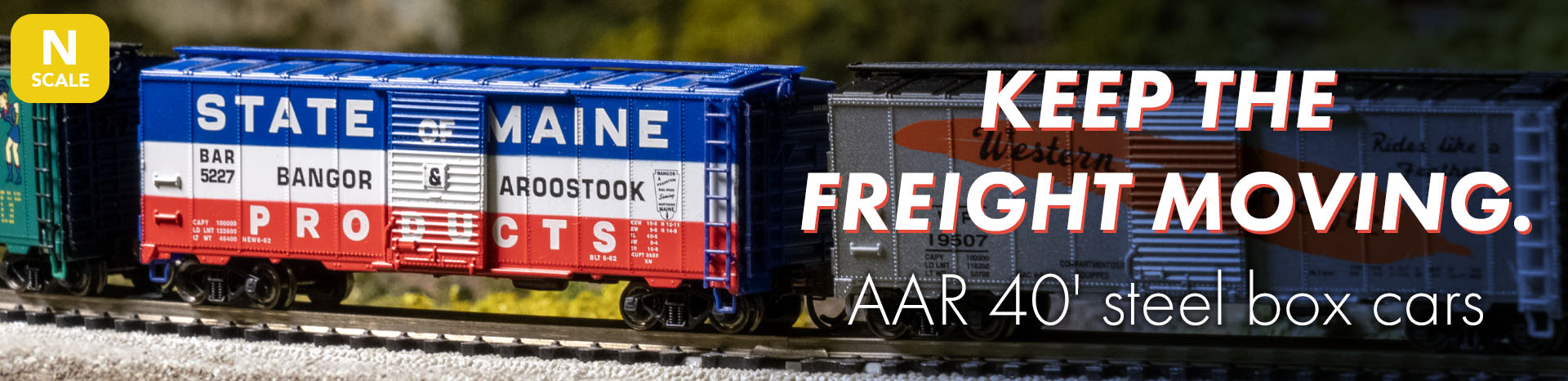(image for) N Scale AAR 40' Box Cars