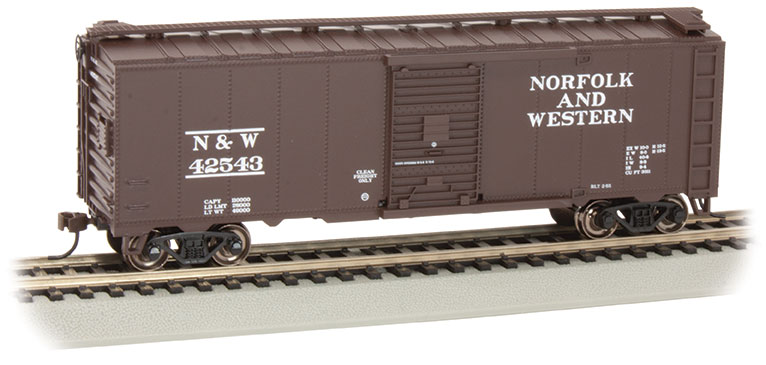 Norfolk & Western #42543 - Steam Era 40' Box Car (HO Scale)